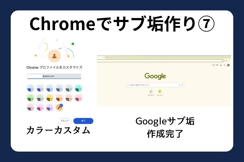 Chromeでサブアカウント作成してホットウォレットの安全性を高める：サブアカウント作成完了