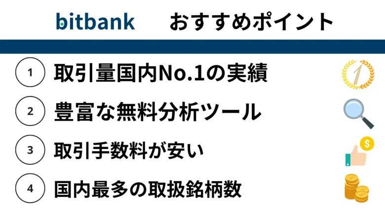 国内のおすすめ仮想通貨取引所：bitbank